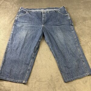 VTG Lee Dungarees Carpenter Baggy Jeans Mens 54x25 Skater Grunge Y2K Denim Pants
